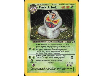 POKEMON Holo Rare,YEAR ERROR Team Rocket Dark Arbok (2)