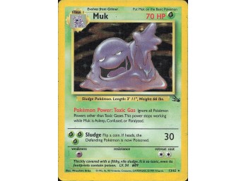 POKEMON Holo Rare Fossil Muk (13)