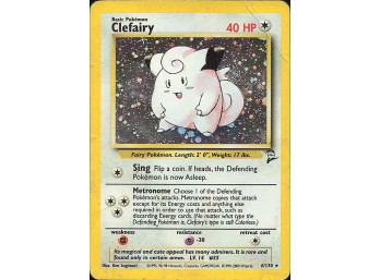 POKEMON Holo Rare Base Set 2 Clefairy