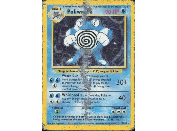 POKEMON Holo Rare Base Set Poliwrath
