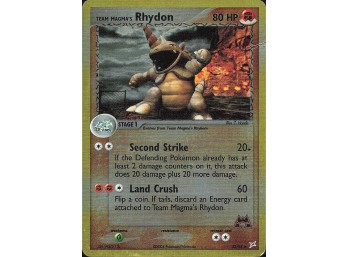 POKEMON Rare Team Magma vs Team Aqua Team Magma's Rhydon