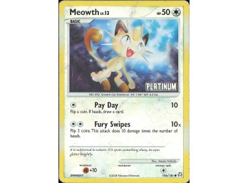 POKEMON Promo Burger King Promos Meowth