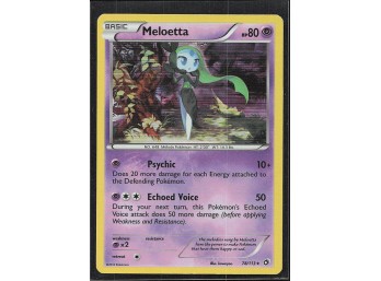 POKEMON Holo Rare Legendary Treasures Meloetta (78)