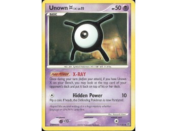 POKEMON Uncommon Secret Wonders Unown [X]