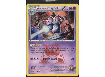 POKEMON Holo Rare Double Crisis Team Magma's Claydol