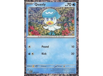 POKEMON Promo McDonald's Promos 2023 Quaxly