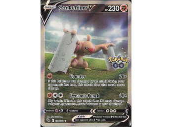 POKEMON Ultra Rare Pokemon GO Conkeldurr V (Alternate Full Art)