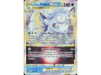 POKEMON Ultra Rare SWSH12: Silver Tempest Alolan Vulpix VSTAR