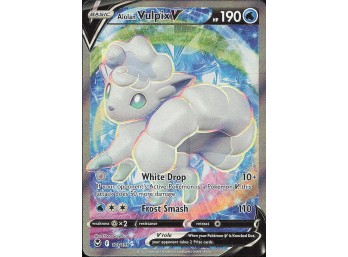 POKEMON Ultra Rare SWSH12: Silver Tempest Alolan Vulpix V (Full Art)