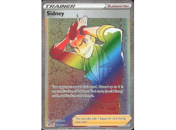 POKEMON Ultra Rare,RAINBOW SWSH08: Fusion Strike Sidney (Full Art)