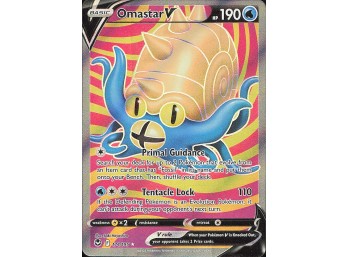 POKEMON Ultra Rare SWSH12: Silver Tempest Omastar V (Full Art)