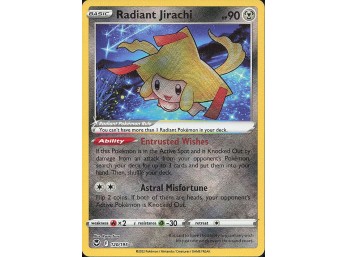 POKEMON Radiant Rare SWSH12: Silver Tempest Radiant Jirachi