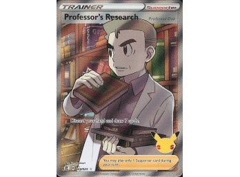 POKEMON Ultra Rare Celebrations Professor's Research (Full Art)