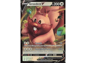 POKEMON Ultra Rare Shining Fates Greedent V