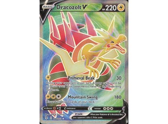 POKEMON Ultra Rare SWSH07: Evolving Skies Dracozolt V (Full Art)