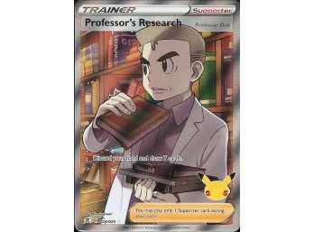 POKEMON Ultra Rare Celebrations Professor's Research (Full Art)