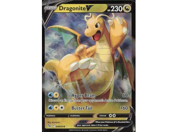 POKEMON Ultra Rare Pokemon GO Dragonite V