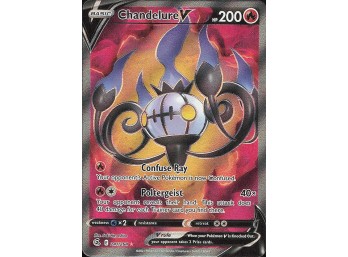 POKEMON Ultra Rare SWSH08: Fusion Strike Chandelure V (Full Art)
