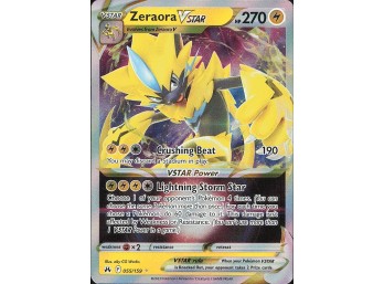 POKEMON Ultra Rare Crown Zenith Zeraora VSTAR