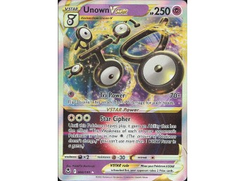 POKEMON Ultra Rare SWSH12: Silver Tempest Unown VSTAR