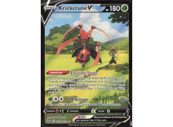 POKEMON Ultra Rare SWSH12: Silver Tempest Trainer Gallery Kricketune V