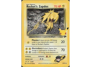 POKEMON Classic Collection Celebrations: Classic Collection Rocket's Zapdos