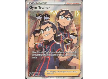 POKEMON Ultra Rare SWSH12: Silver Tempest Gym Trainer (Full Art)