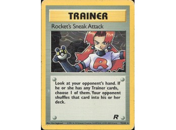 POKEMON Rare Team Rocket Rocket's Sneak Attack (72)
