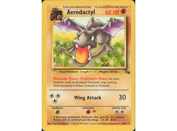 POKEMON Rare Fossil Aerodactyl (16)