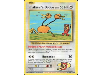 POKEMON Secret Rare XY - Evolutions Imakuni?'s Doduo