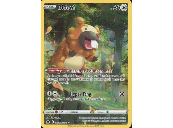 POKEMON Ultra Rare Crown Zenith: Galarian Gallery Bidoof