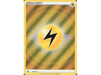 POKEMON Ultra Rare Crown Zenith Lightning Energy (Texture Full Art)