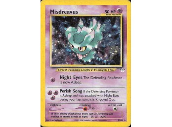 POKEMON Holo Rare Neo Revelation Misdreavus