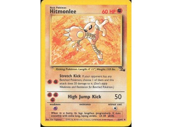 POKEMON Rare Fossil Hitmonlee (22)