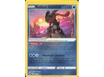 POKEMON Radiant Rare SWSH10: Astral Radiance Radiant Greninja