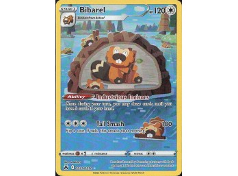 POKEMON Ultra Rare Crown Zenith: Galarian Gallery Bibarel