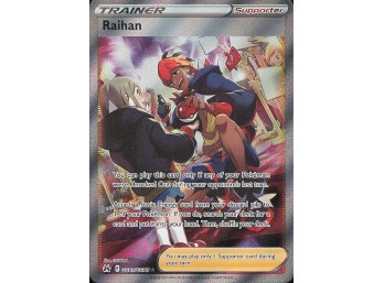 POKEMON Ultra Rare Crown Zenith: Galarian Gallery Raihan
