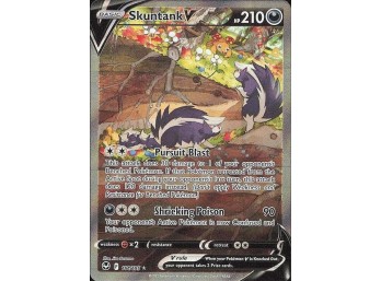 POKEMON Ultra Rare SWSH12: Silver Tempest Skuntank V (Alternate Full Art)
