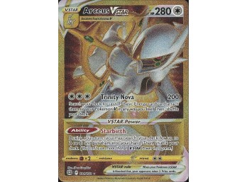 POKEMON Secret Rare SWSH09: Brilliant Stars Arceus VSTAR (Secret) (184)