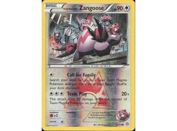 POKEMON  Double Crisis Team Magma's Zangoose