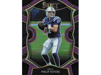 2020 Panini Select #30 Philip Rivers Neon Green Prizm Die Cut