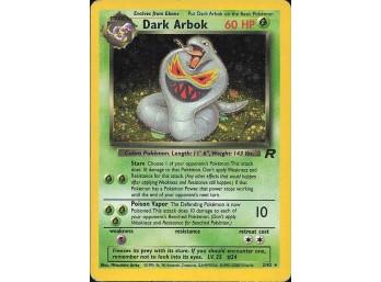 POKEMON Holo Rare Team Rocket Dark Arbok (2)