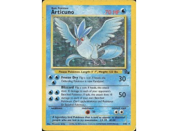 POKEMON Holo Rare Fossil Articuno (2)