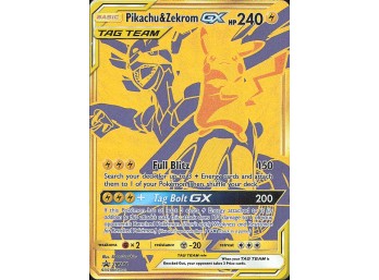 POKEMON Promo SM Promos Pikachu & Zekrom GX
