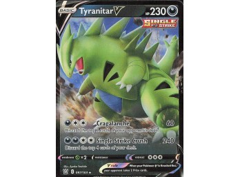 POKEMON Ultra Rare SWSH05: Battle Styles Tyranitar V