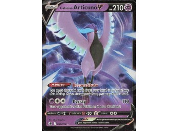 POKEMON Ultra Rare SWSH06: Chilling Reign Galarian Articuno V