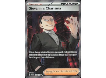 POKEMON Ultra Rare SV: Scarlet & Violet 151 Giovanni's Charisma