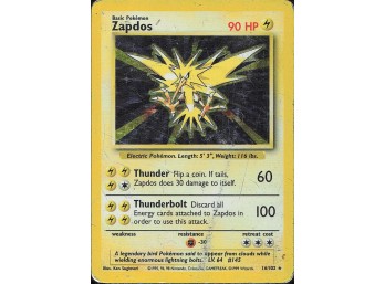 POKEMON Holo Rare Base Set Zapdos