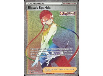POKEMON Secret Rare SWSH08: Fusion Strike Elesa's Sparkle (Secret)