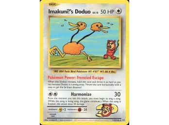 POKEMON Secret Rare XY - Evolutions Imakuni?'s Doduo